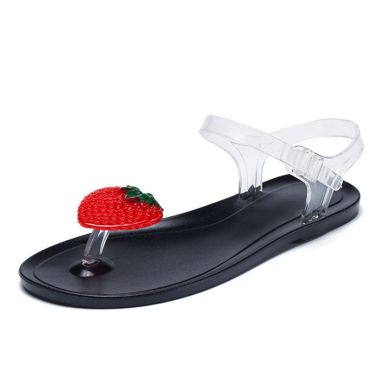 Comfortable Summer Lady Plastic Fruit Sandals Wholesale Woman Jelly Shoes