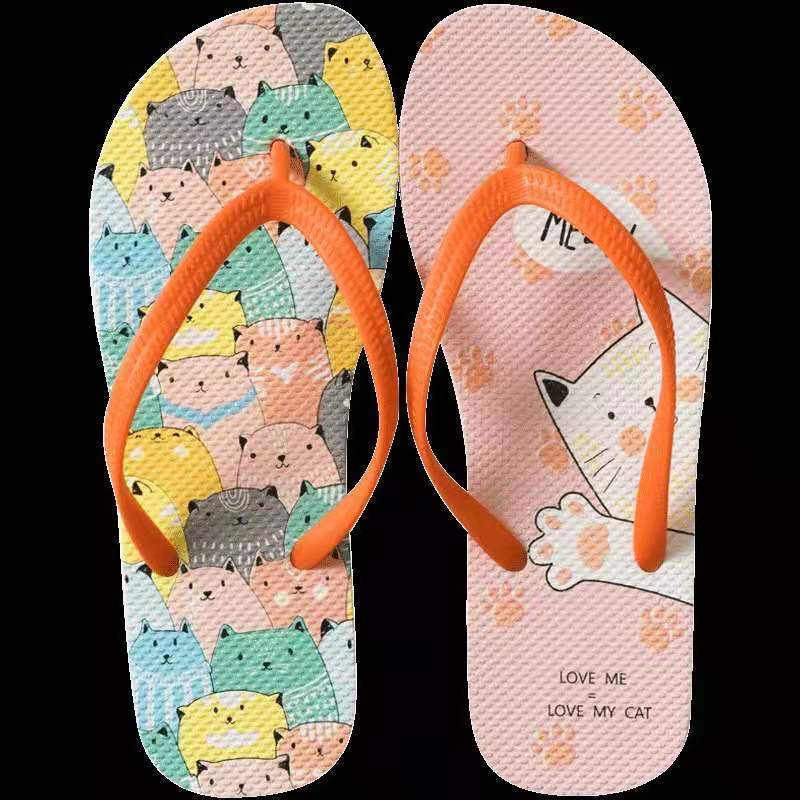 Mix Color Cheap Wholesale Custom Flip Flops With LOGO  Slipper Women