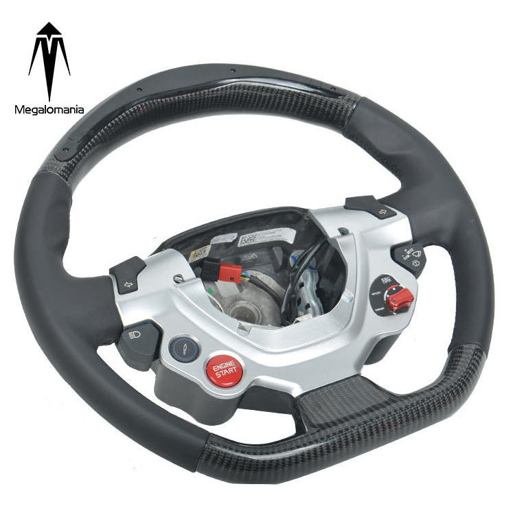 high quality black steering wheel For Ferrari 458 F430 488 812 carbon fiber steering wheel