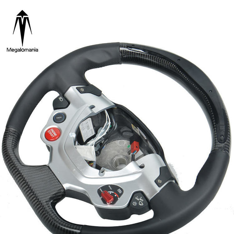 high quality black steering wheel For Ferrari 458 F430 488 812 carbon fiber steering wheel