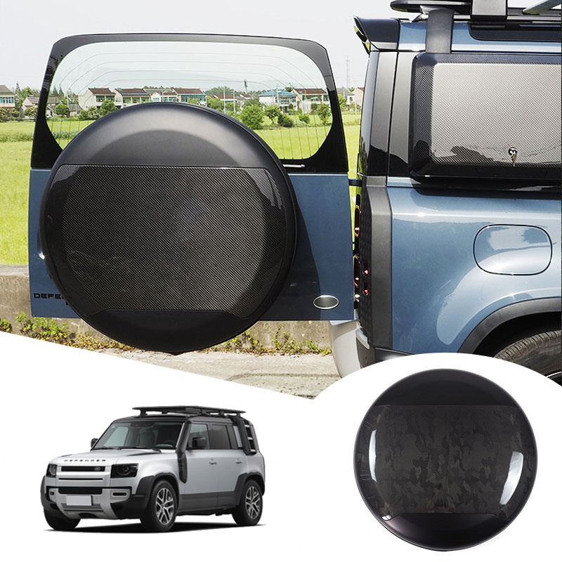 Perfectly Fitted ABS Spare Tire Cover Wheel Cover Car Exterior Accessories for L-and Rover Defender Spare Tire 2020-2023