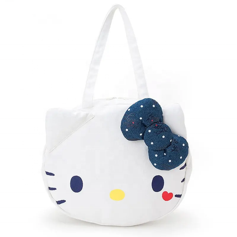 Cartoon Kt Cat Bag Hi Kitty Plush Bag Christmas White the Kitty Plush Backpack Kt Cats Easter Kitty Stuffed Shoulder Bag for Gir