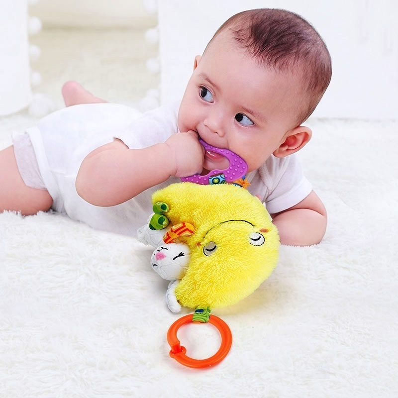 Wholesale Baby Soft Security Baby Teether Rattle Stroller Hanging Plush Toy