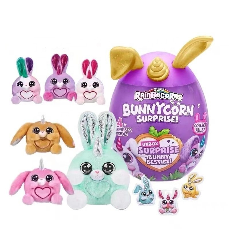 Surprise egg toys Plush Blind Bag Plush Capsule Rabbit Easter Eggs Mini Magical Egg Blind Box Stuffed Animal Toys for kids