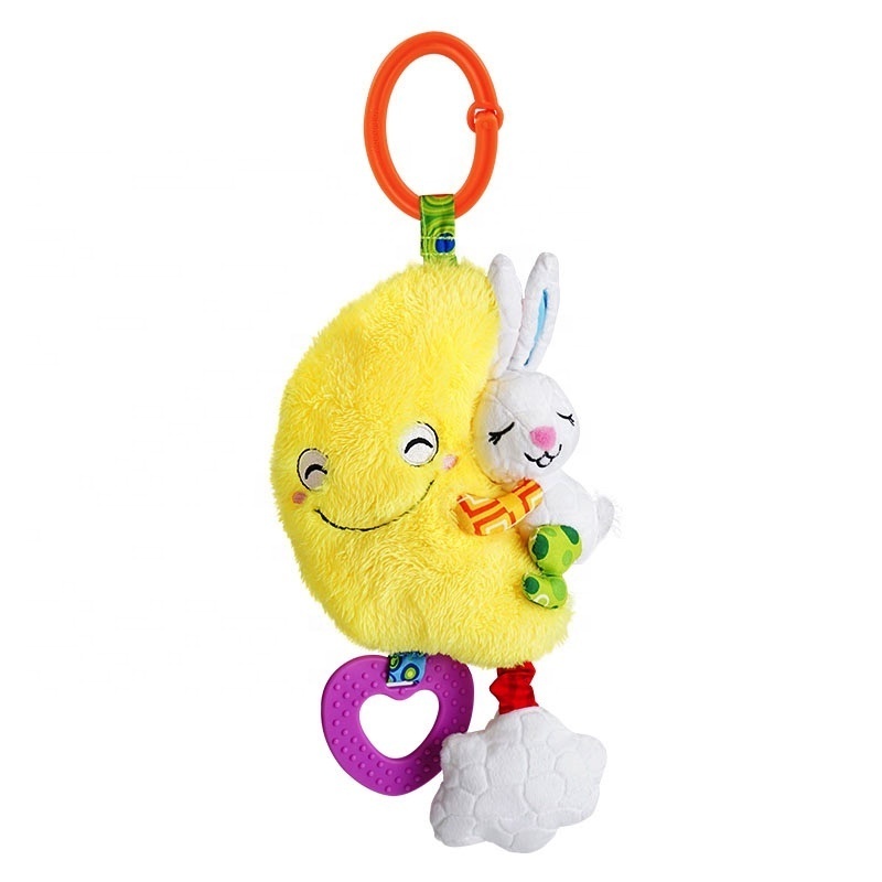 Wholesale Baby Soft Security Baby Teether Rattle Stroller Hanging Plush Toy