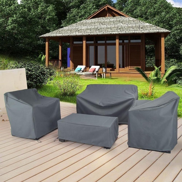 High quality 600D Oxford fabric furniture waterproof cover outdoor sofa rainproof cover garden table and chair set cover