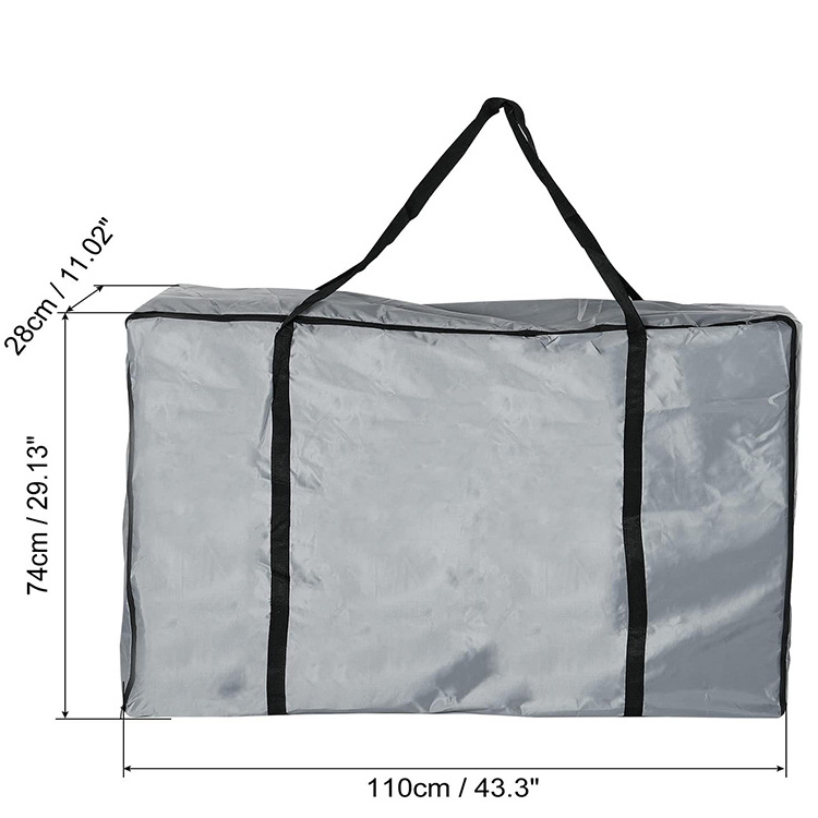 Waterproof Zero Gravity Chair Storage Bag Grey Folding Lounge Cover for Outdoor Camping Beach Carrying Case-Furniture Accessory