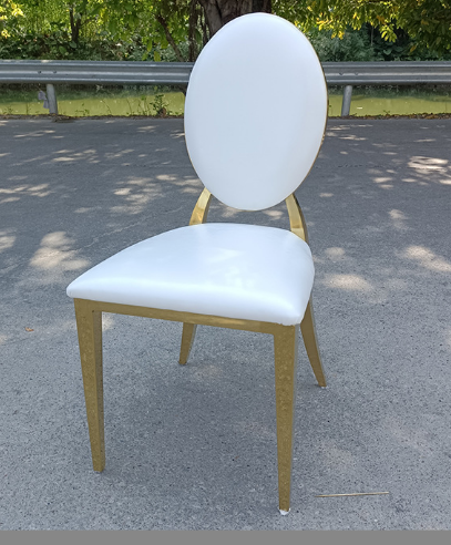 Factory Direct Iron Aluminum Alloy Bamboo Hotel Chairs with Napoleon Back for Weddings and Banquets Castle Chair Design