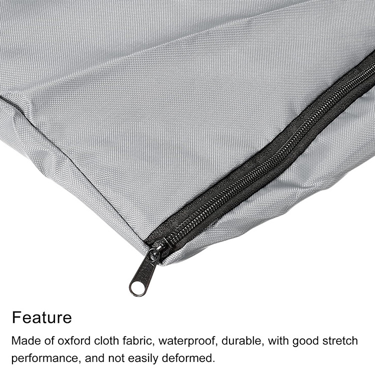 Waterproof Zero Gravity Chair Storage Bag Grey Folding Lounge Cover for Outdoor Camping Beach Carrying Case-Furniture Accessory