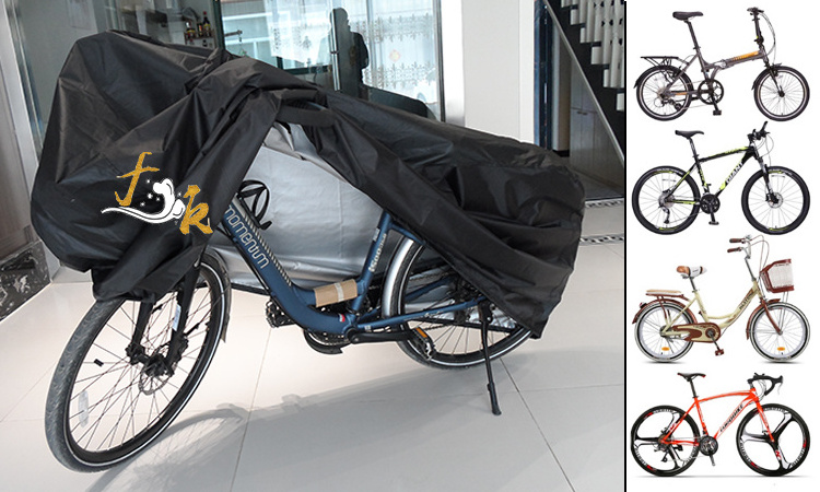 Factory Customized 420D Oxford Cloth Bicycle Cover Waterproof and Mountain Bike Protective Dust Cover with Bag Packing