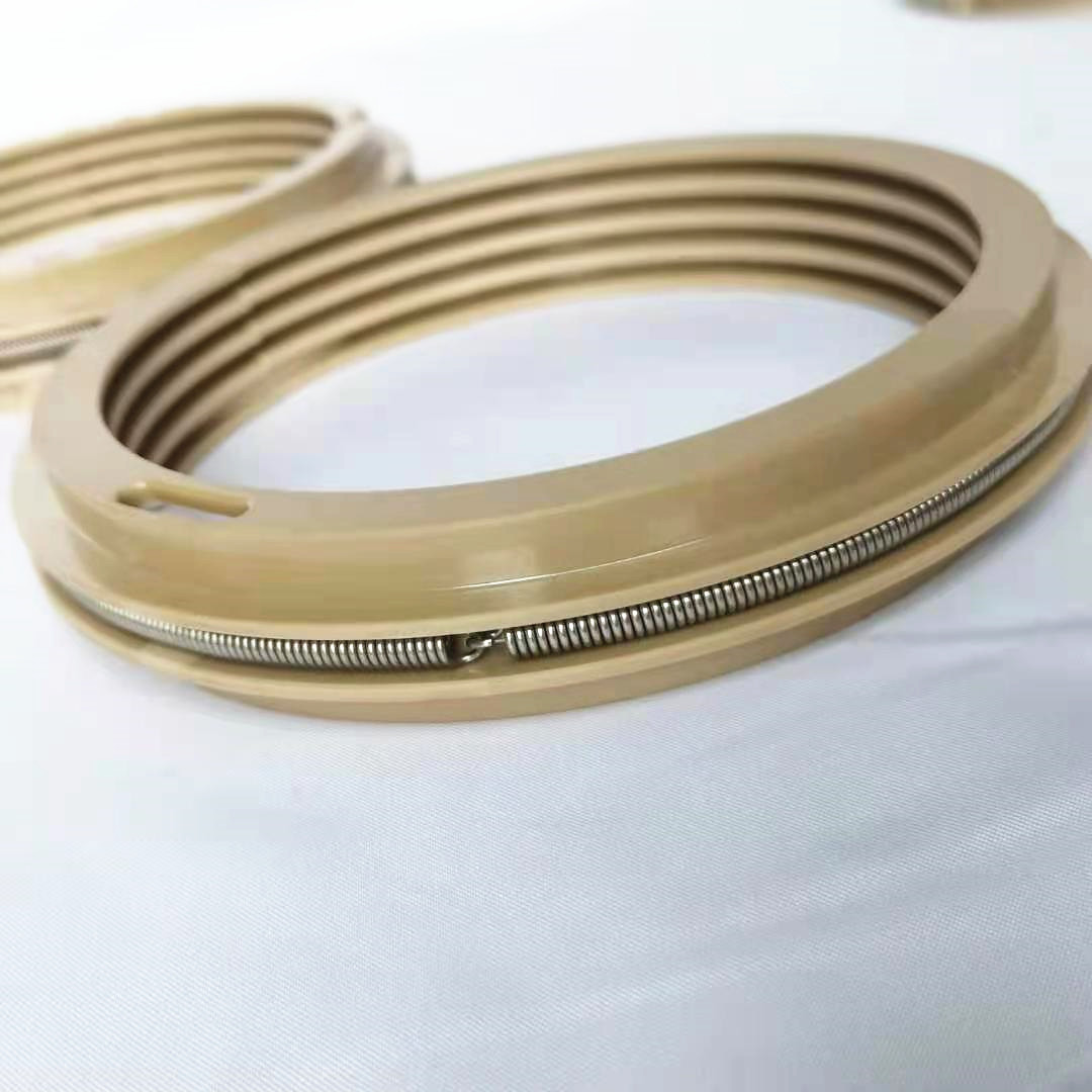 Two half-ring floating labyrinth oil seals for high pressure bearing motors