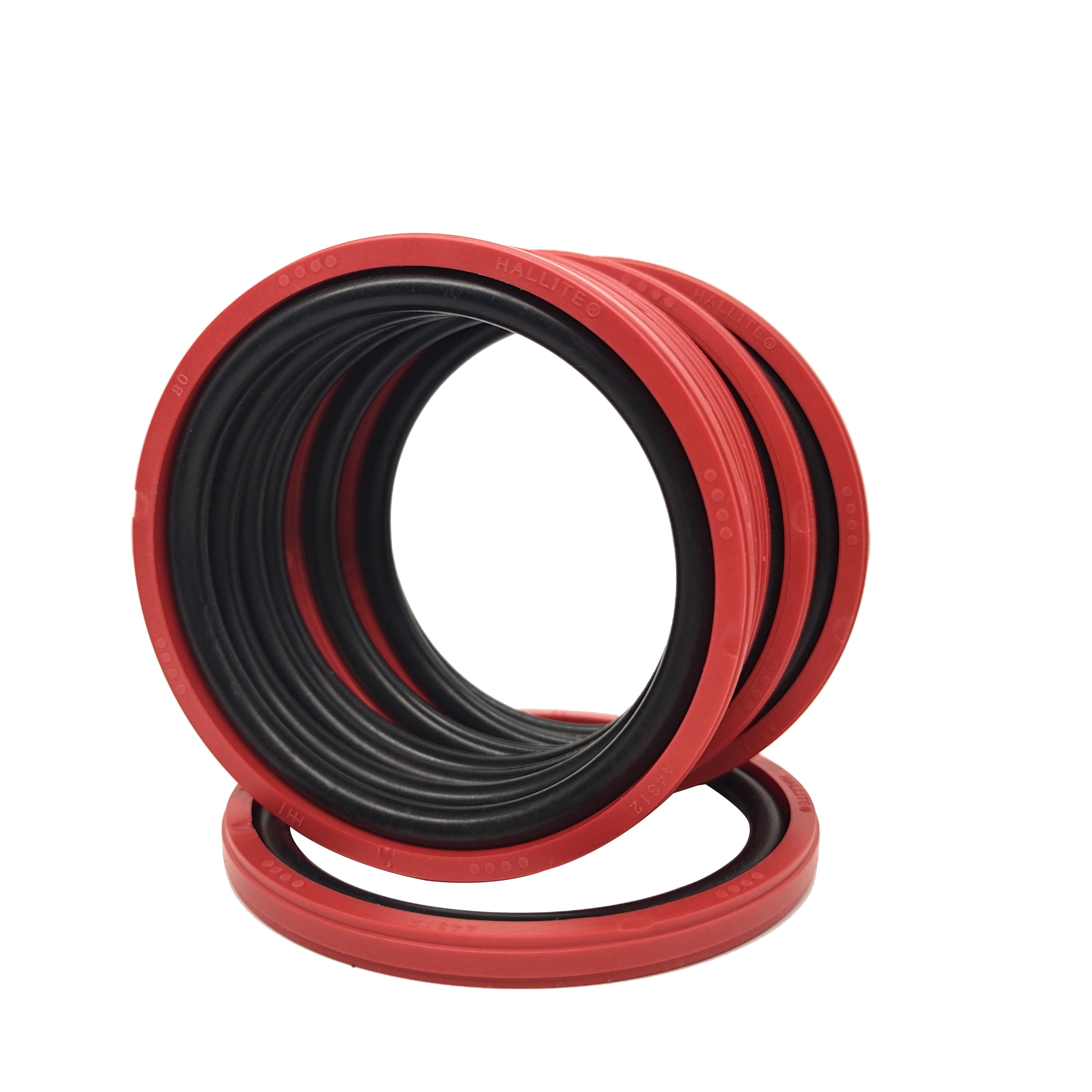 Oil seal RTS OE type oil cylinder bidirectional piston seal TPU /NBR/PTFE+CU brown