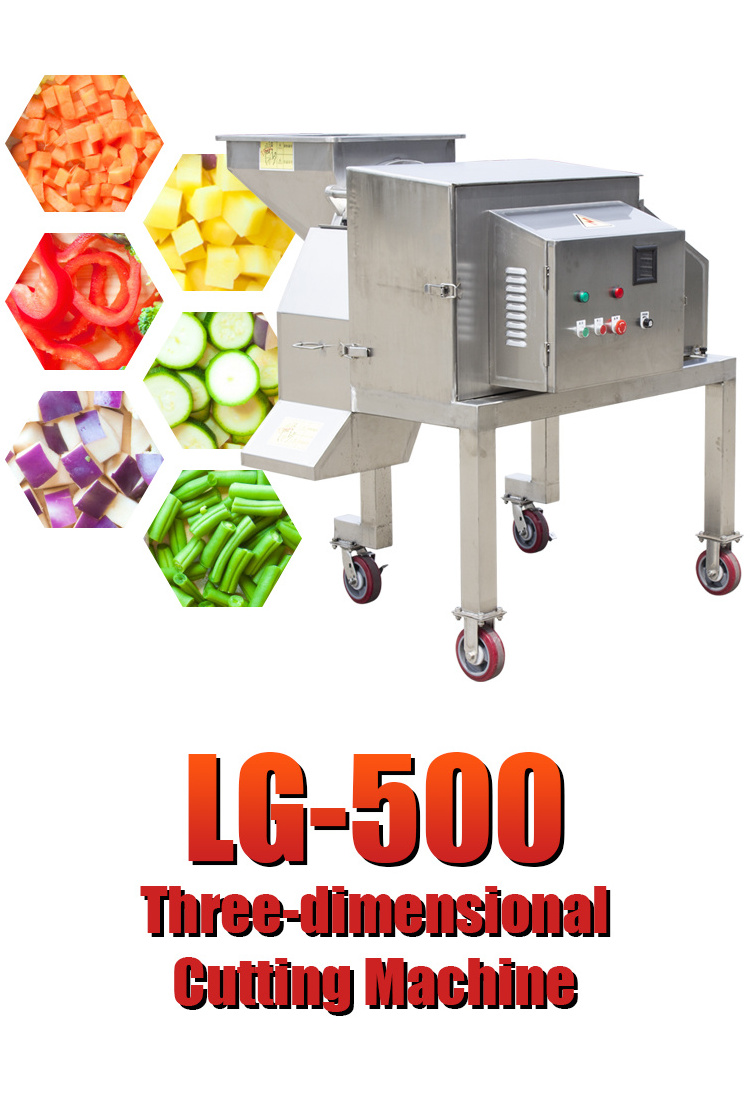 LIGONG Industrial Vegetable Cutter Tomato Potato Coconut Cube Cutting Machine with Fruit vegetable cutting machine