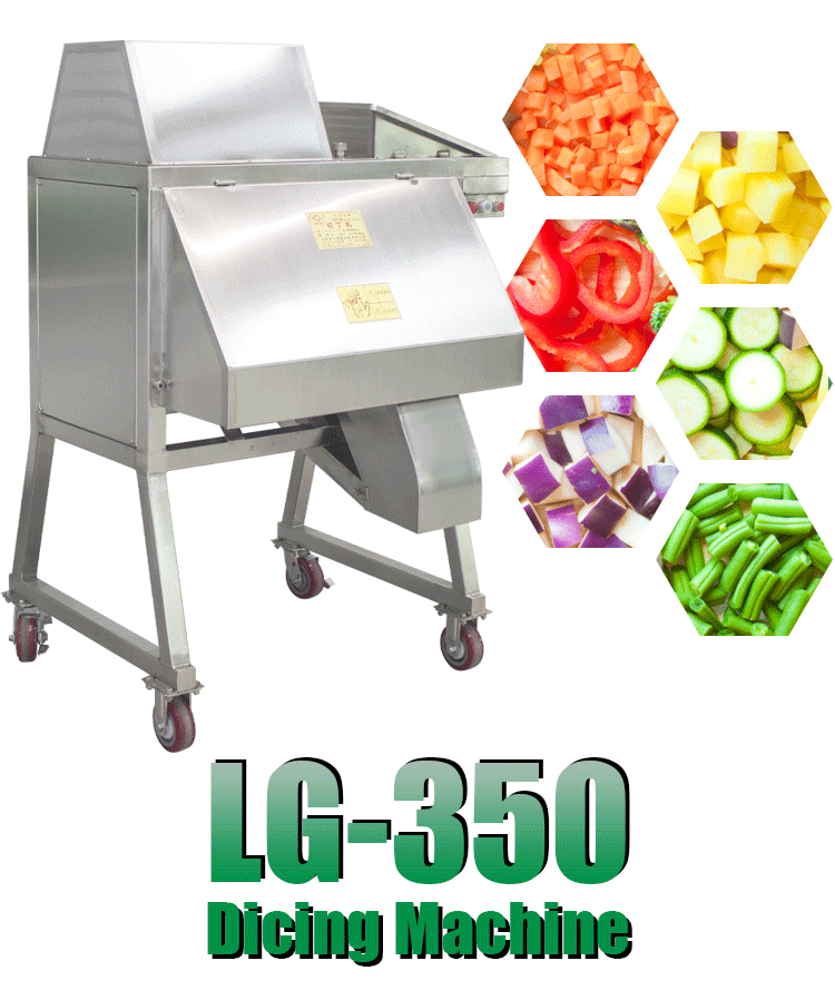 Food Processing Factory Vegetable and Fruit Carrots Potatoes Onions Tomato Cutter Dicer Cubes Cutting Dicing Machine