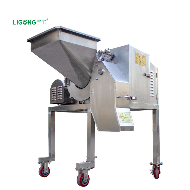 Ligong Commercial Electric Vegetable Cucumber Carrot Onion Potato Dicer Dicing Cutter Cutting Slice Slicing Machine