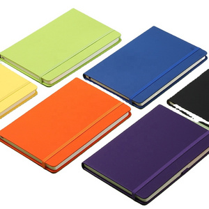 A5 Frosted Solid Color Tied Notebook Thick Notepad Meeting Record Book For School Student Notebook Business Notebook Gift Box