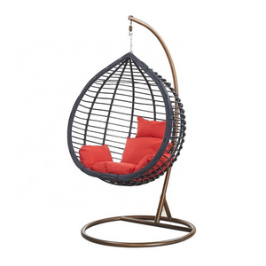 High Quality PE Rattan Art Hanging Cane  Swing Egg Chair