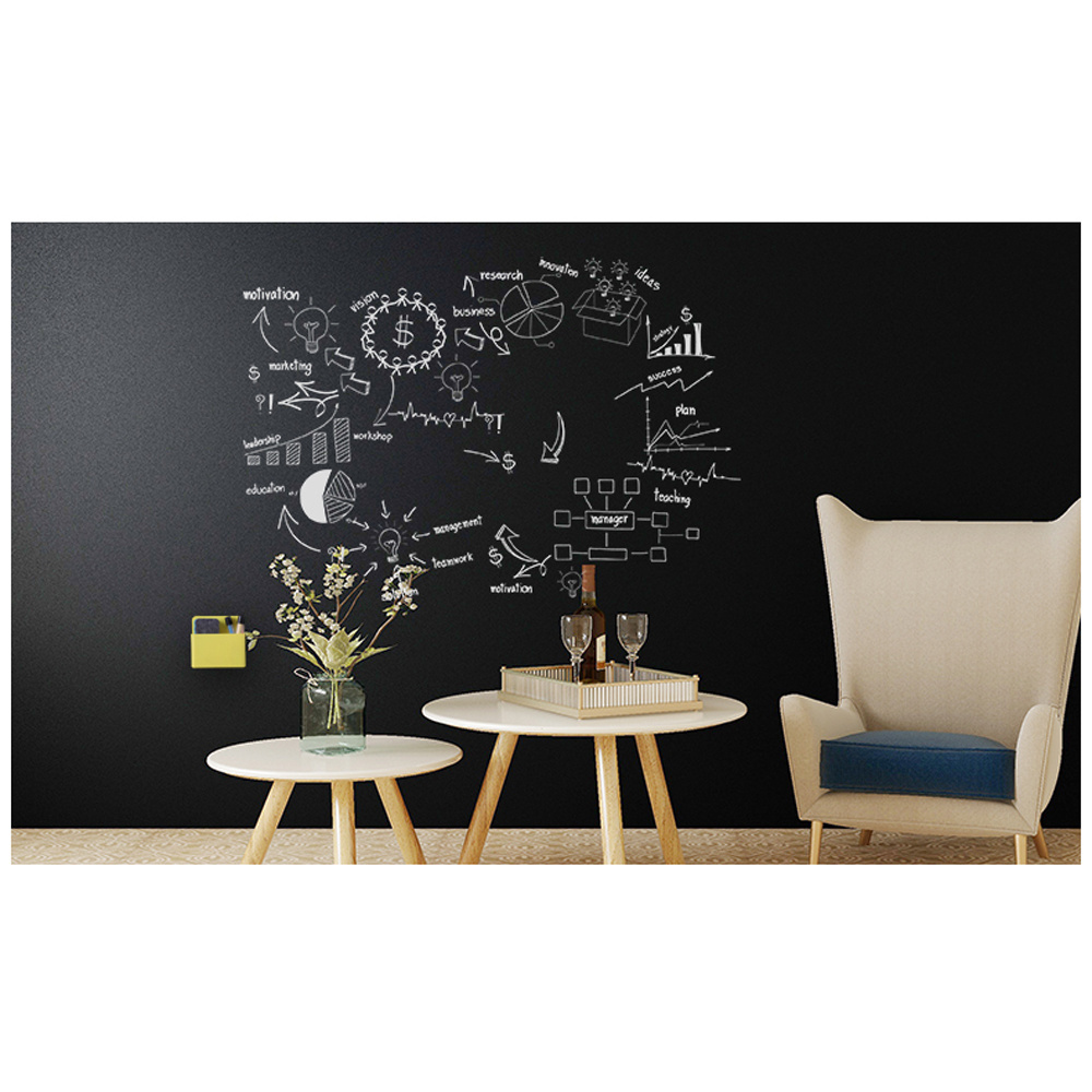 Self Adhesive Kitchen Chalkboard Decorative black Board for Wall Decor Can Hold Magnet