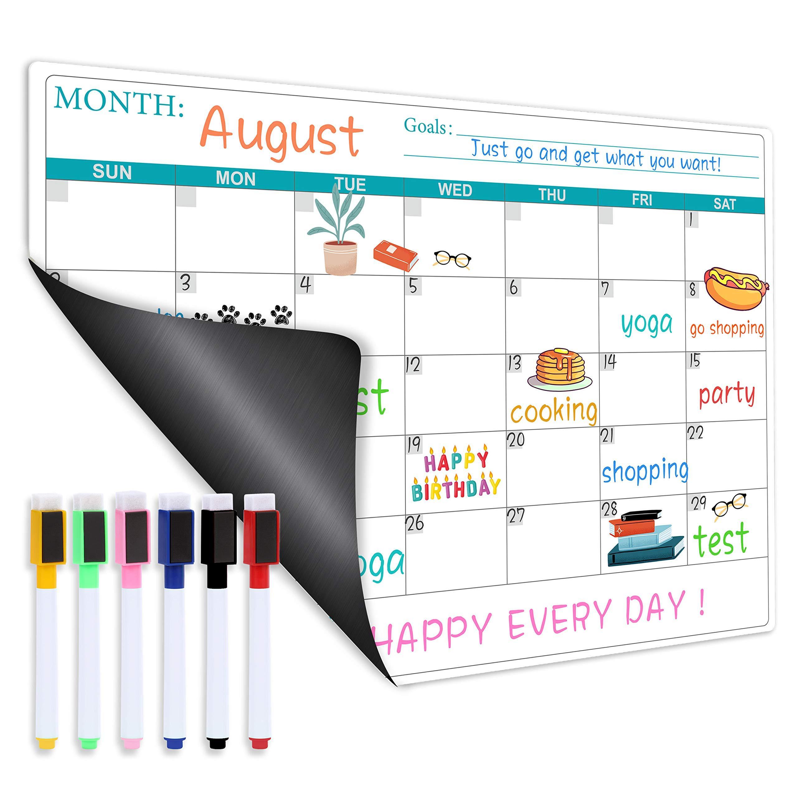 Best Price White Board Dry Erase Magnetic Monthly Calendar Whiteboard