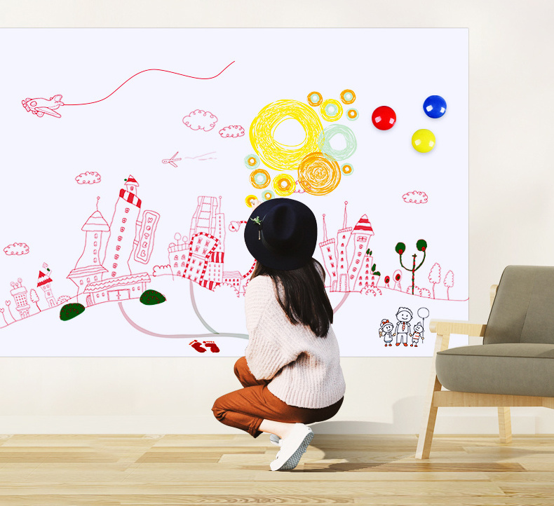 0.5mm Magnetic Whiteboard Dry Erase Board Custom Size with Free Marker and Eraser