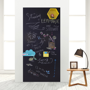 Self Adhesive Kitchen Chalkboard Decorative black Board for Wall Decor Can Hold Magnet