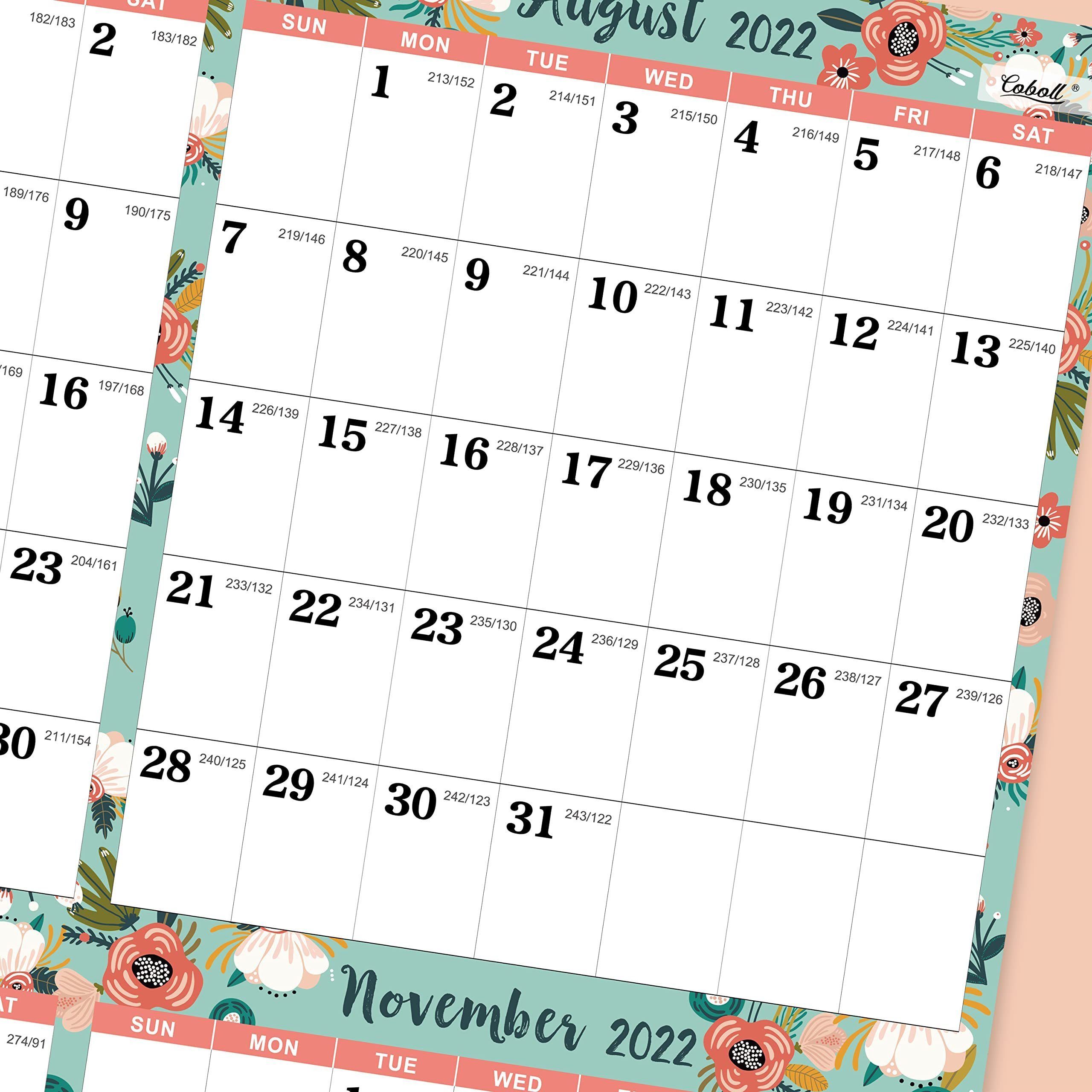 Double Sided Laminated Yearly Calendar Wall Calender 365 Day Calendar