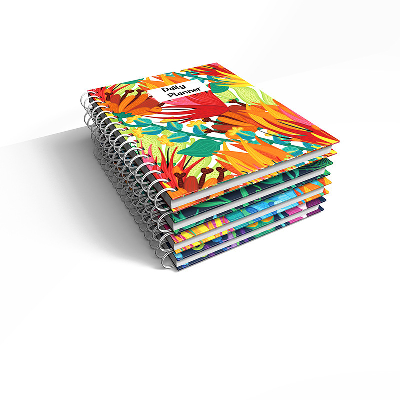 Color printing cover a5 rollover coil book custom advertisement small fresh notebook