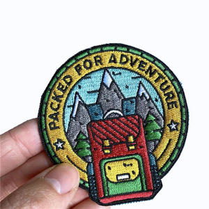 Factory PVC Embroidery Patch Iron On Custom Logo Clothing Embroidered Patches