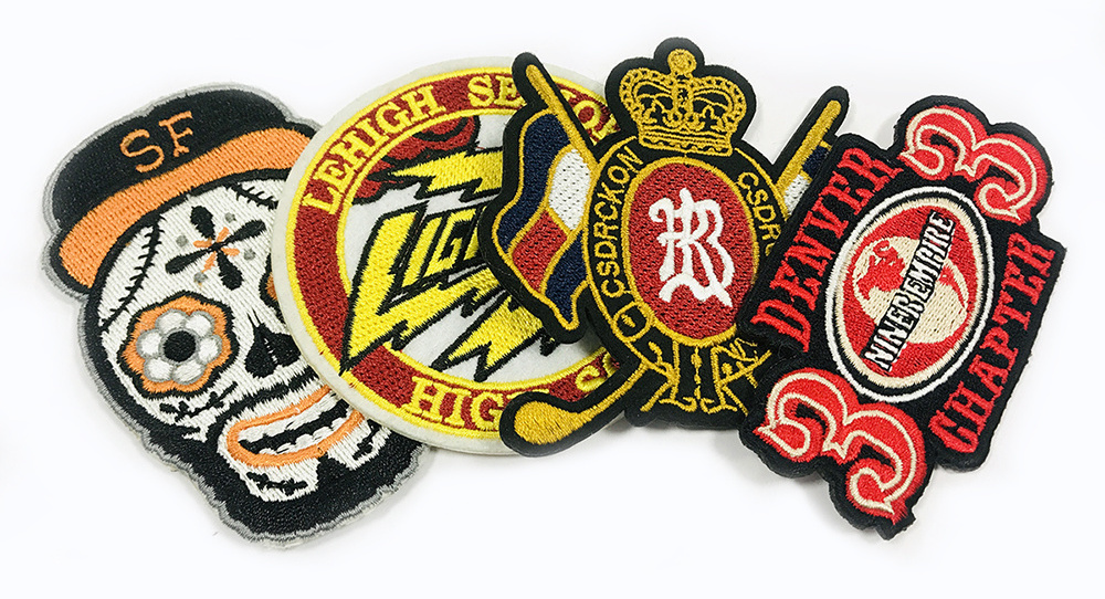 Woven Patch Custom Embroidered Badges PVC Patches with Iron On Back