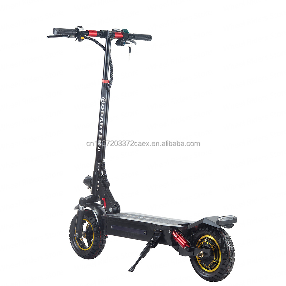 OBARTER X1 Electric Scooter Adults 53KM/H E Scooter 10 Inch Off-Road Kick Scooter Rear Motor 48V1000W21AH13AH Foldable E-Scooter