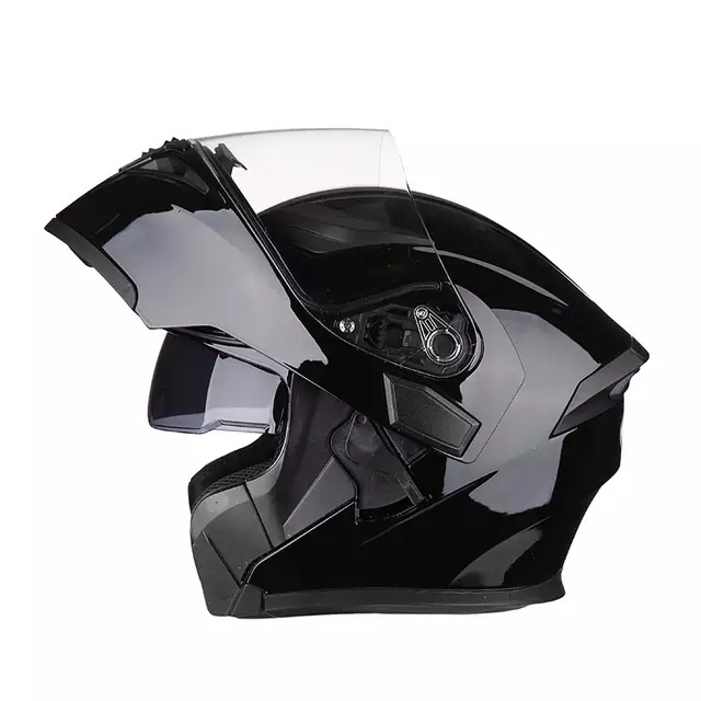 New Arrival 2020 JIEKAI flip up double lens motorcycle racing modular helmet removable and washable liner