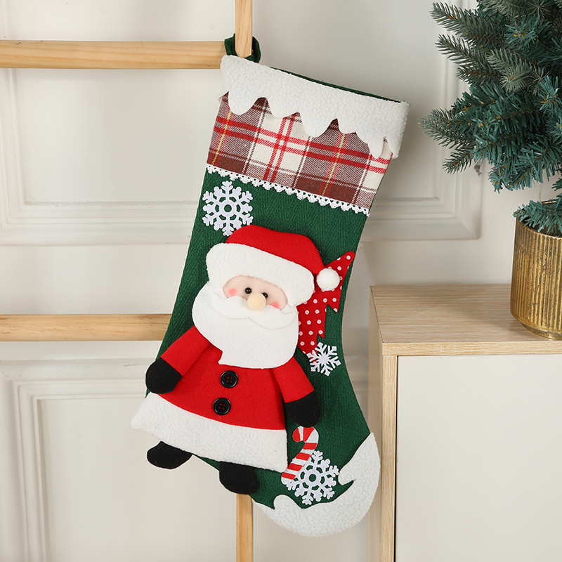 Christmas stockings Gift Bag Socks Pet animal X-mas gift socks Tree Ornament Christmas Decoration