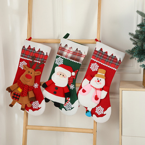 Christmas stockings Gift Bag Socks Pet animal X-mas gift socks Tree Ornament Christmas Decoration