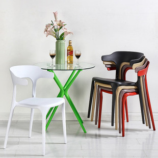 Free Sample low price nordic modern colourful monoblock stackable outdoor cafe pp plastic dining chairs for home furniture