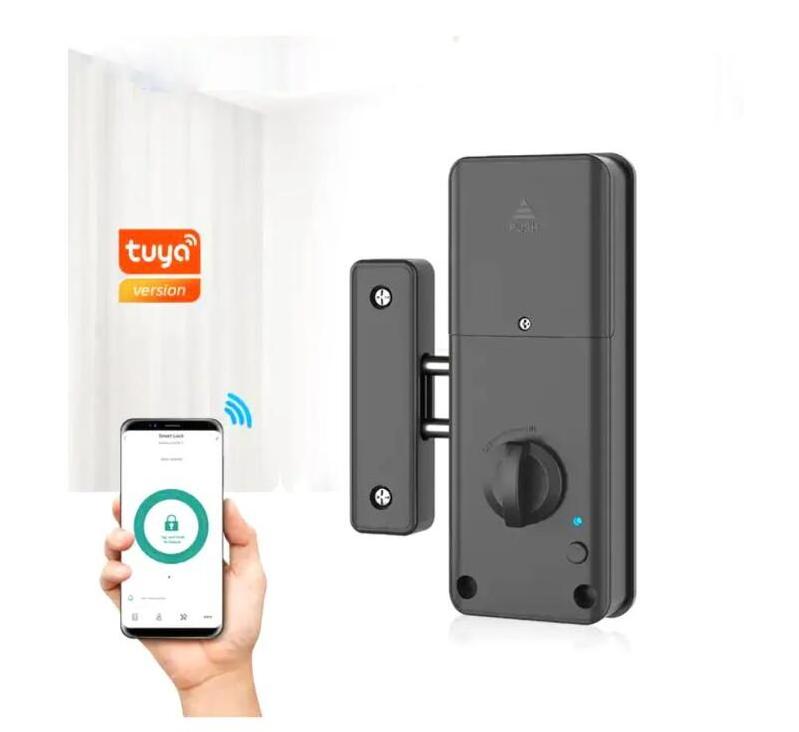 Punch-free Smart Invisible Lock Keyless IC Card Supported Tuya Blue-tooth Remote Control No Drilling Hole