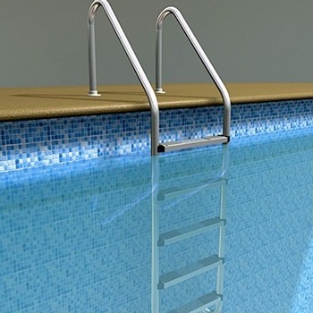 Anti-slip stainless steel swimming pool ladder for sale