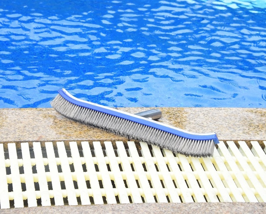 Stainless steel Pool brush 18