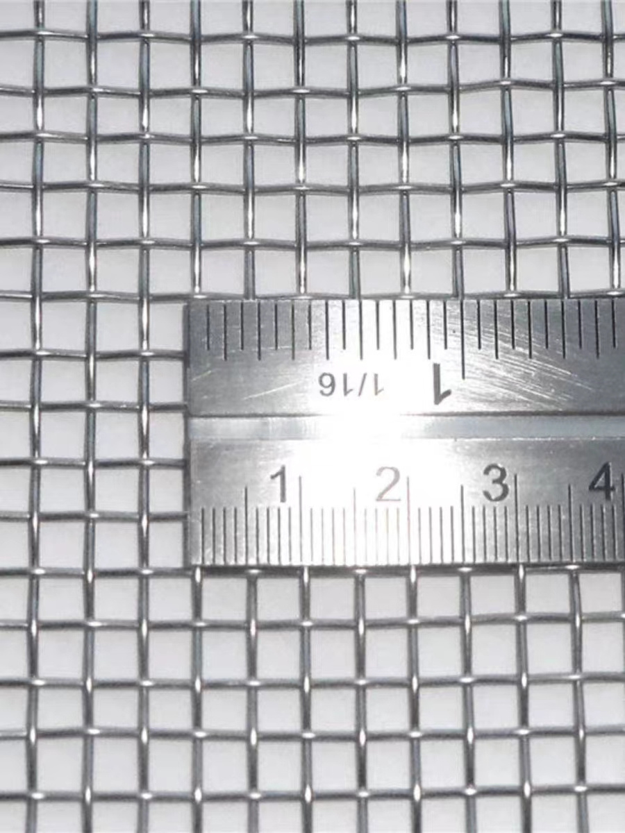 304 316 Stainless steel square plain weave corrugated metal woven crimped wire mesh manufacturer