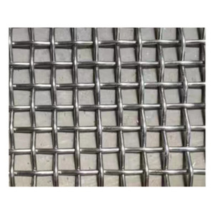 304 316 Stainless steel square plain weave corrugated metal woven crimped wire mesh manufacturer