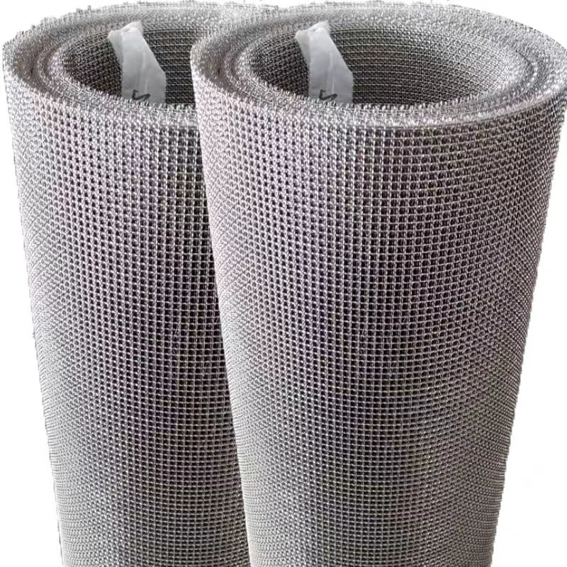 304 316 Stainless steel square plain weave corrugated metal woven crimped wire mesh manufacturer