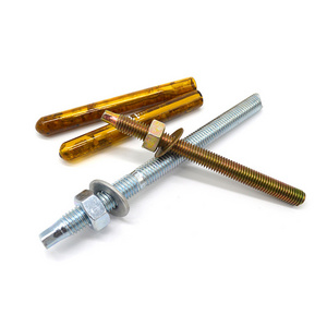 Fastener Factory Galvanized Chemical Anchor Stud Bolt Chemical Anchor Capsule Chemical Fixing Threaded Rod