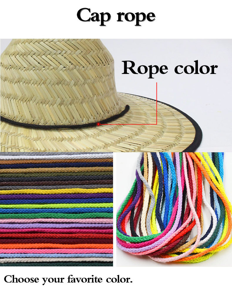 Hollow straw hat outdoor beach wide brim surfing beach protective hat summer hollow straw wide brim straw hat