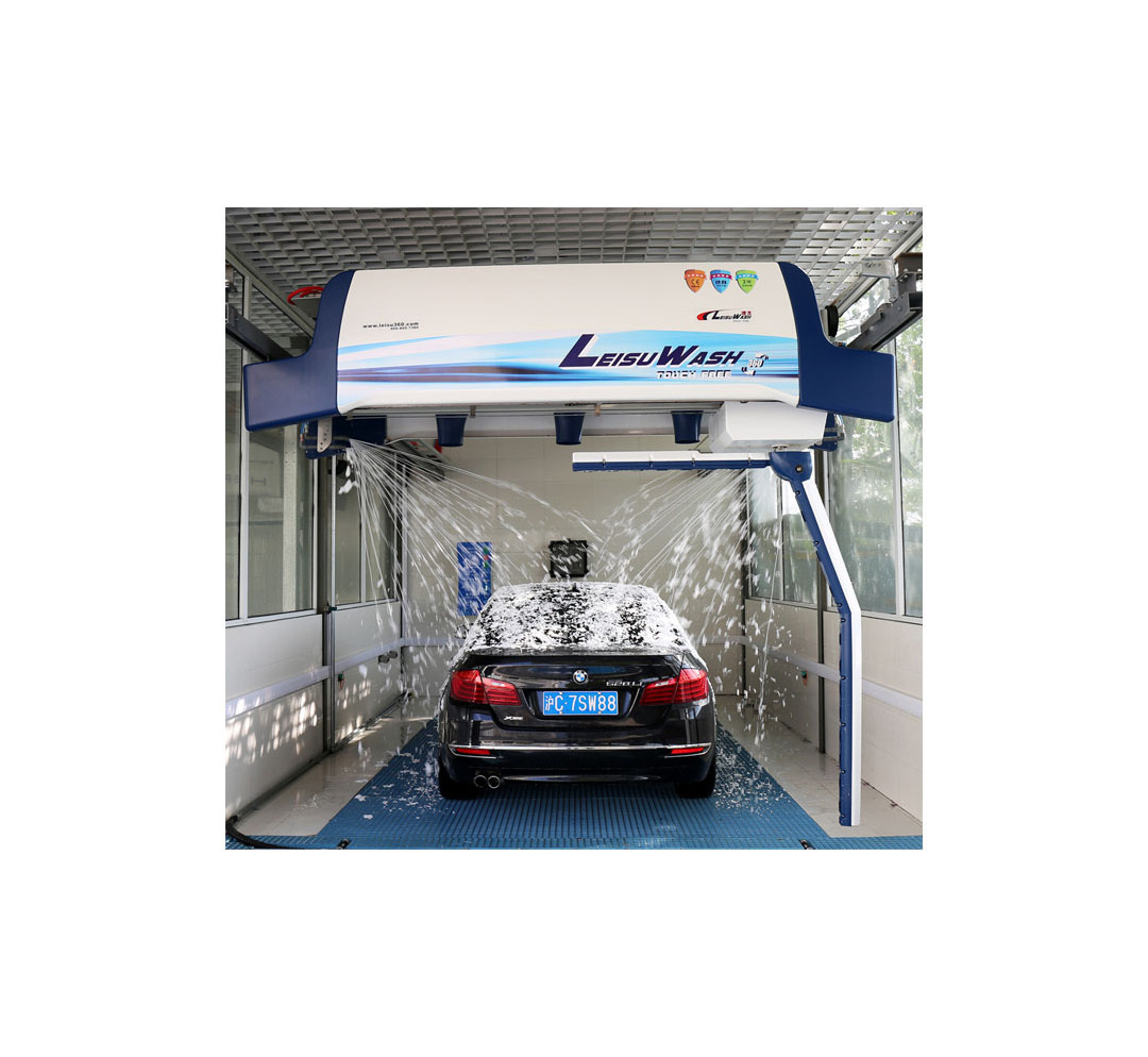 Leisu wash 360  Plus car wash machine automatic touchless robotic car  washig system tecnologia unmanned wash detailing