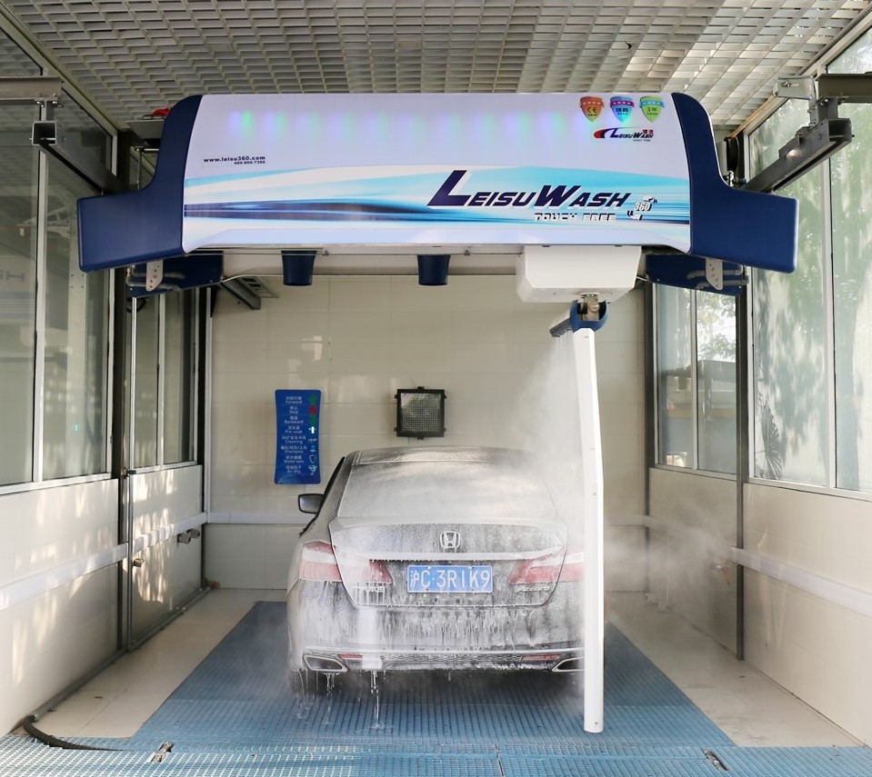 Leisu wash 360 intelligent PLC control tunnel car wash machine plus