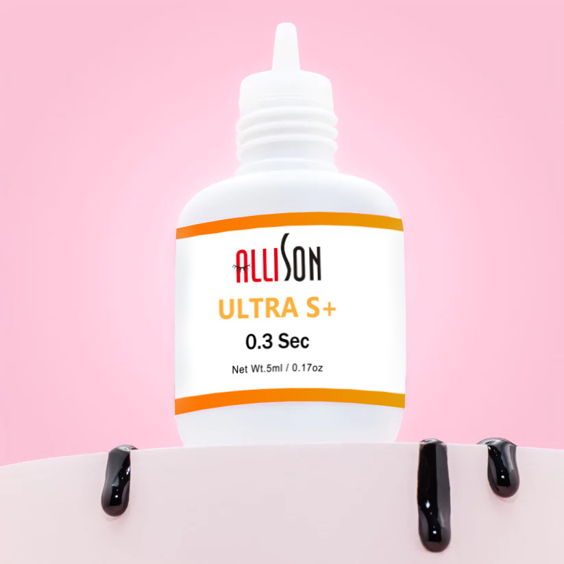 Allison Best Selling White Eyelash Glue Wholesale Bulk Eyelash Glue For Sensitive Eyes Strong Hold Eyelash Glue Bling Bottle