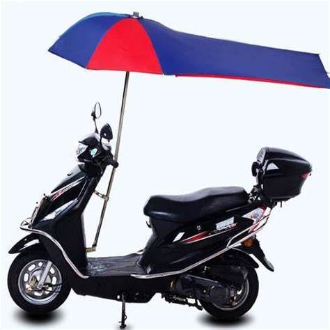 Full Covered Electric Bike Umbrella Outdoor Windproof Sunshade Cover Motorcycle Umbrella Electric Scooter Umbrella for Rain Glam