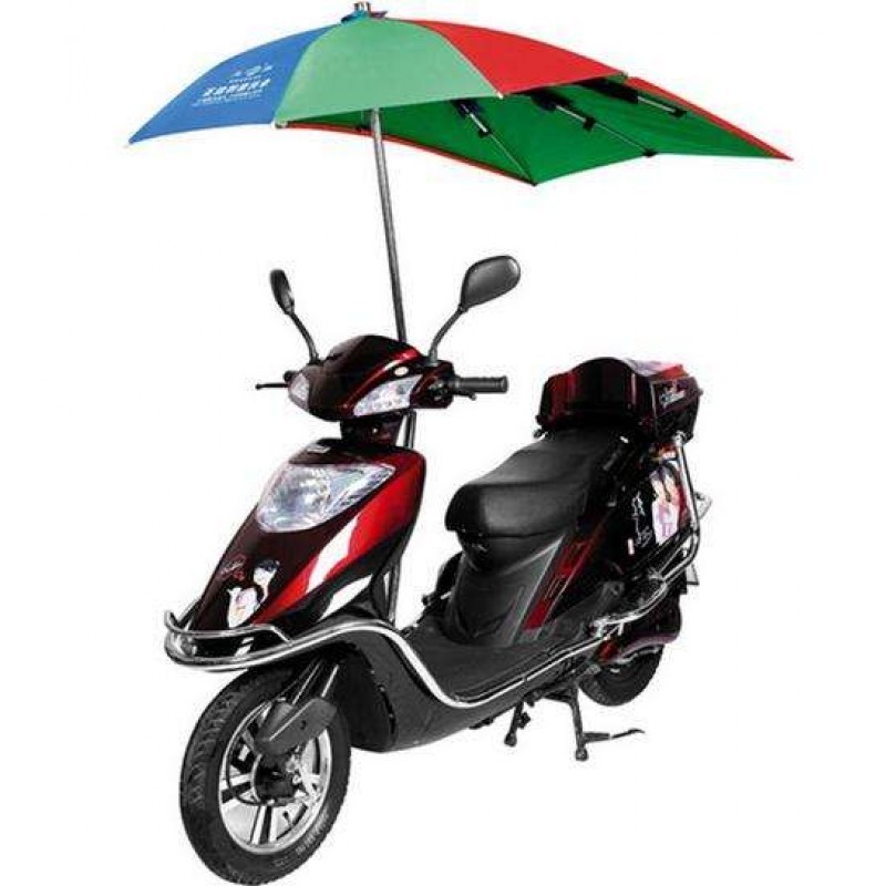 Full Covered Electric Bike Umbrella Outdoor Windproof Sunshade Cover Motorcycle Umbrella Electric Scooter Umbrella for Rain Glam