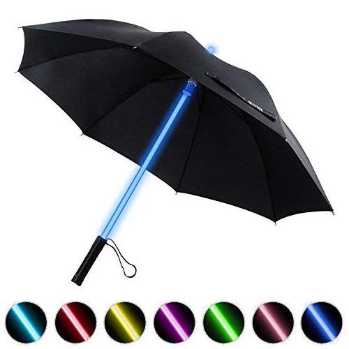 Creative Lightsaber Stick Umbrella 7 Colour changing LED Light