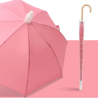 Straight No Drip Umbrella,Rain Umbrella with Plastic Cover