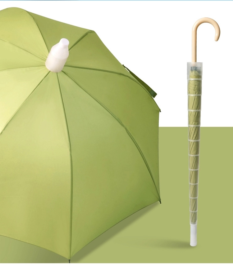 Straight No Drip Umbrella,Rain Umbrella with Plastic Cover